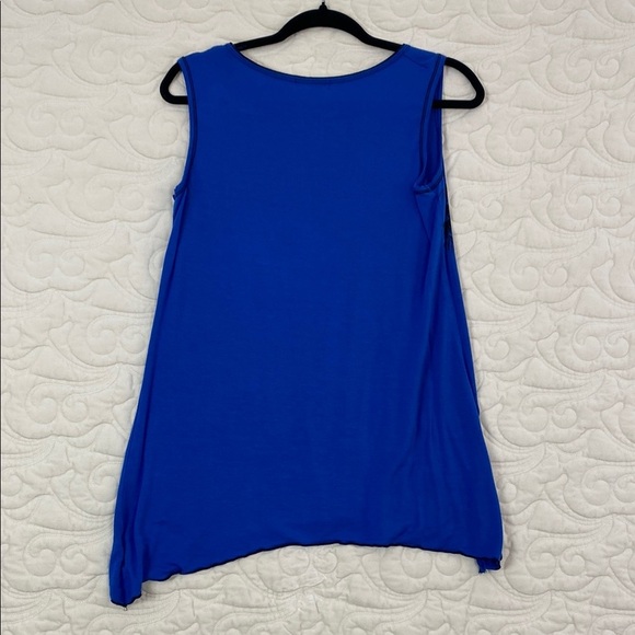 Vanilla Sugar Asymmetrical Blue Tank Top Sz Medium - Picture 2 of 8